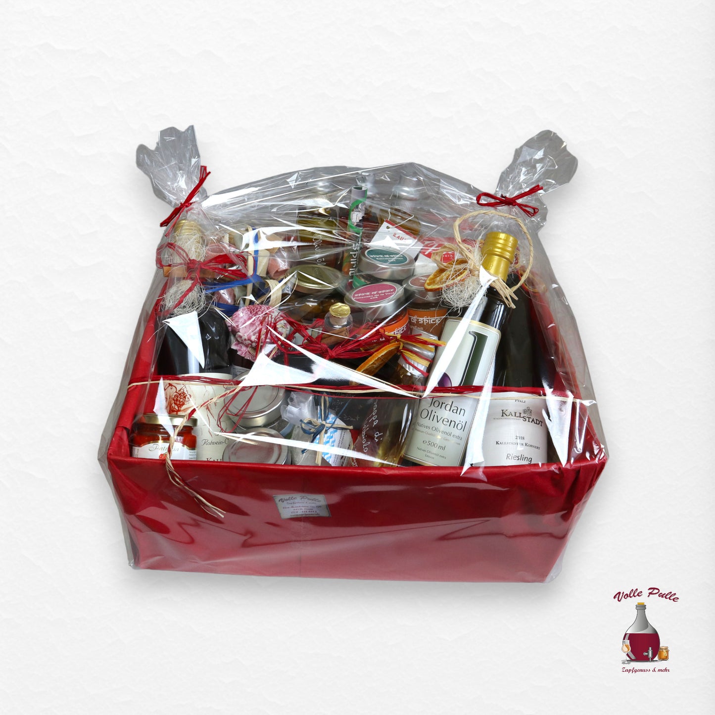 Geschenkpaket mit Alkohol