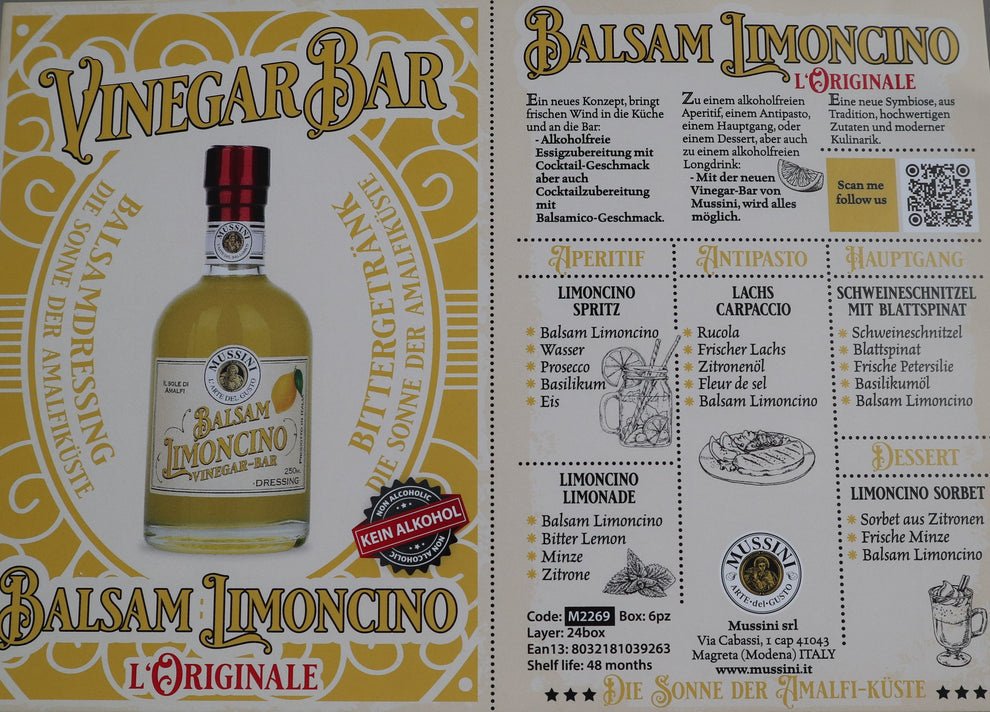 Balsam Limoncino - Vinegar Bar - 3 Liter 