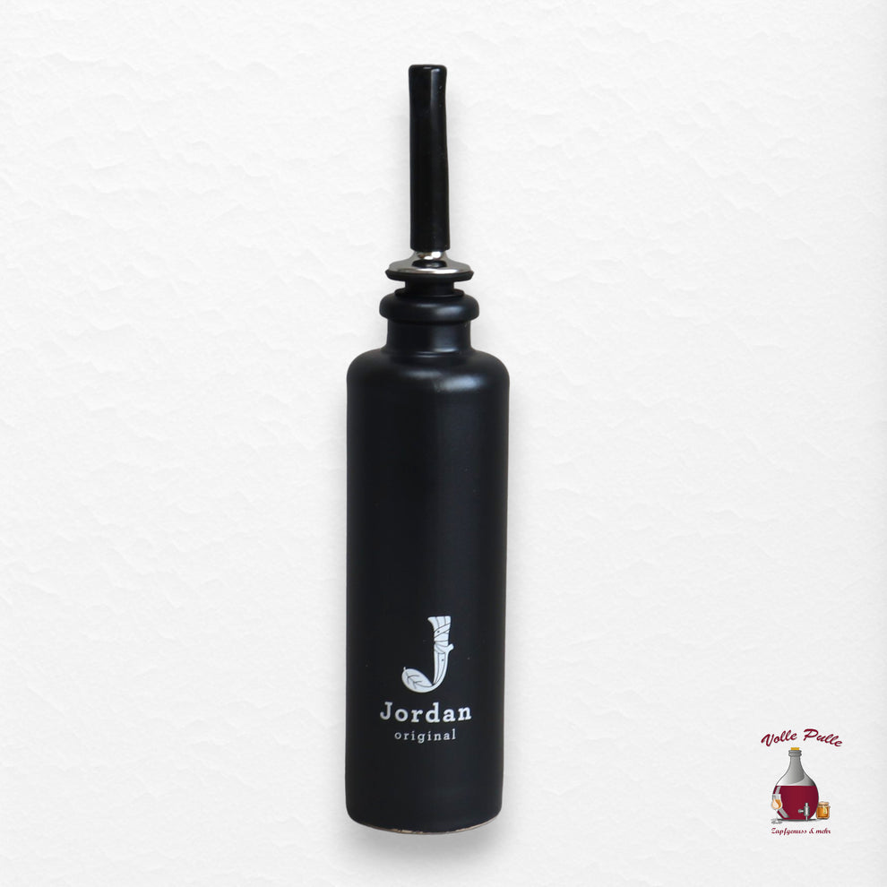 Jordan Keramikflasche - matt schwarz - 200 ml - mit Ausgießer