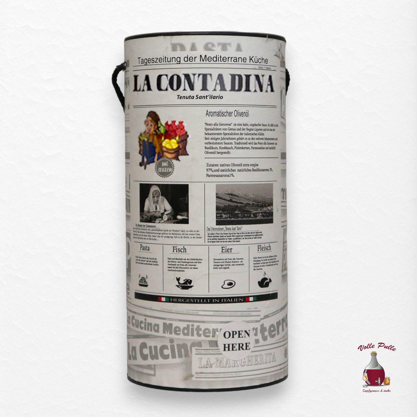 La Contadina - aromatische Kräuter auf Olivenöl - 3 Liter
