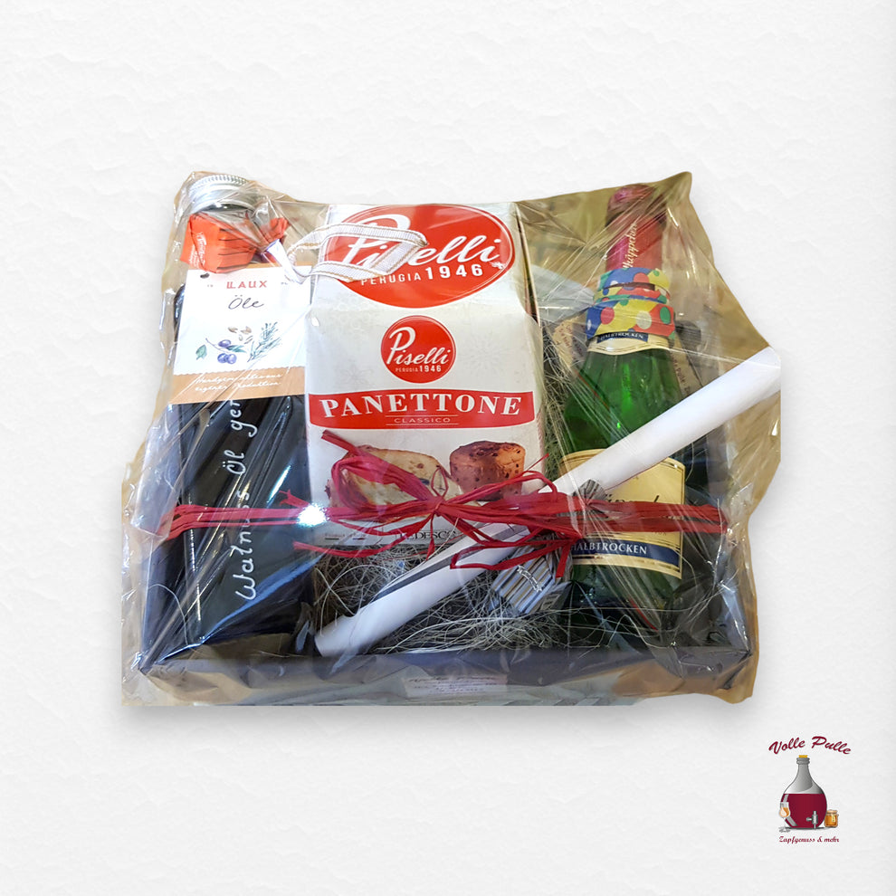 Geschenkpaket mit Alkohol