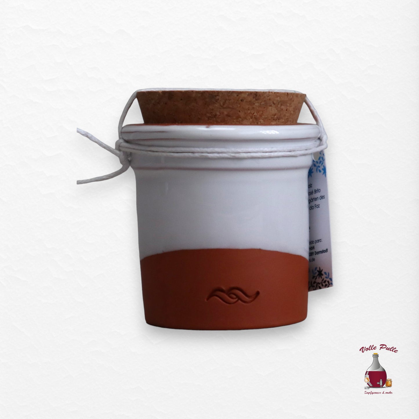 Flor de SalMartins - Tontopf weiß glasiert