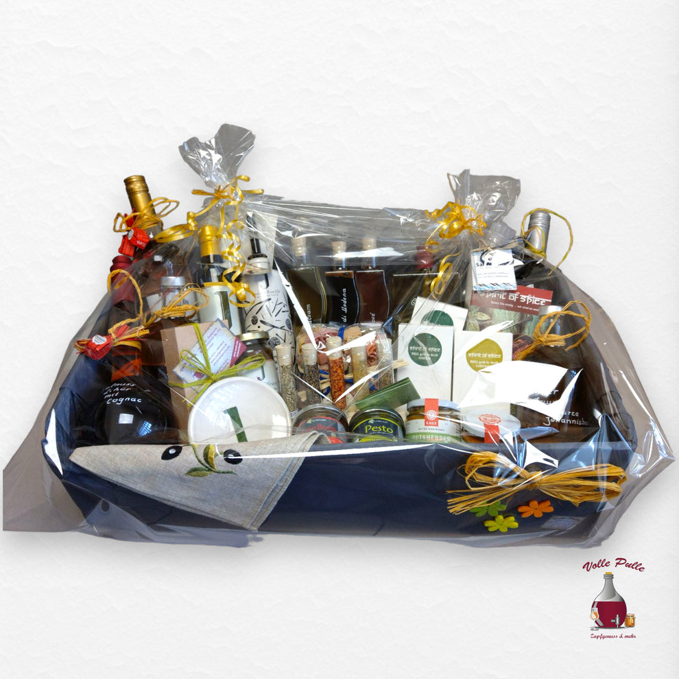 Geschenkpaket mit Alkohol