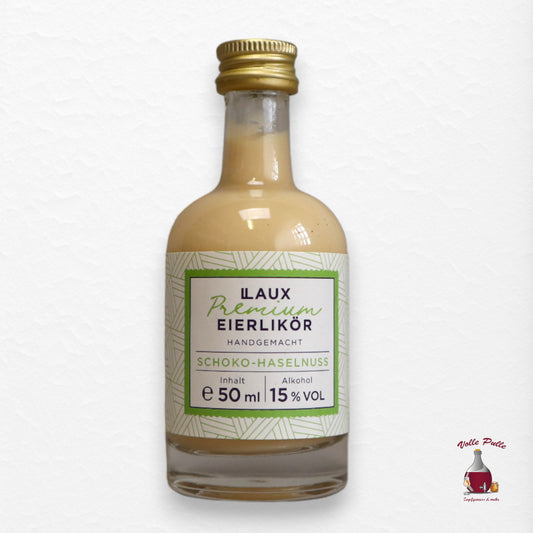 Premium Eierlikör Schoko Haselnuss - 50ml Flasche