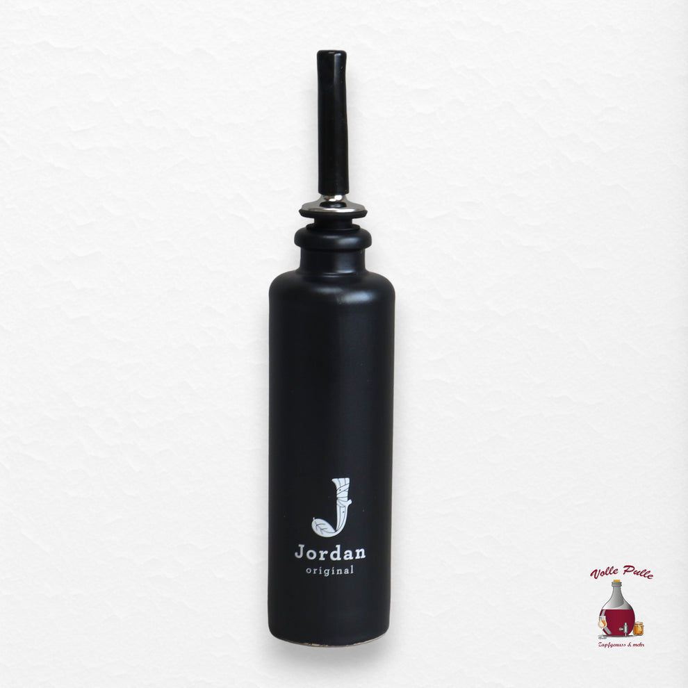 Jordan Keramikflasche - matt schwarz - 200 ml - mit Ausgießer 