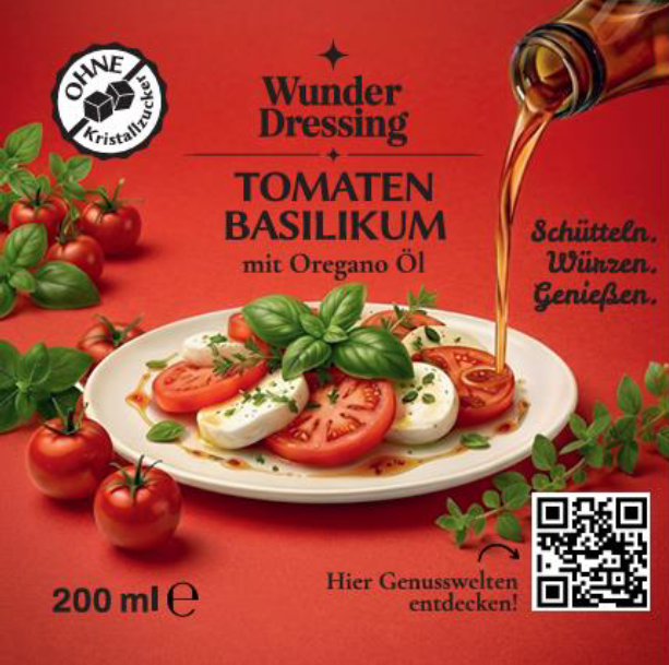 Tomaten Basilikum mit Oregano Öl - 200 ml 